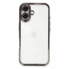 Apple iPhone 16 Plus Kılıf Lensli Silikon - Titanyum Gri