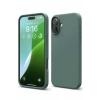 Apple iPhone 16 Plus Kılıf Nano içi Kadife Silikon - Koyu Yeşil