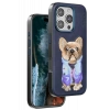 Apple iPhone 16 Pro Cute Desenli Kapak - Lacivert