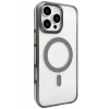 Apple iPhone 16 Pro Gleam PC Sert Magsafe Kılıf - Titan Gri