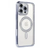 Apple iPhone 16 Pro Kılıf Joke Simli Magneticsafe Kılıf - Mavi