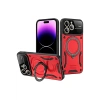 Apple iPhone 16 Pro Kılıf Joy Lens Standlı Kapak - Kırmızı