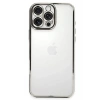 Apple iPhone 16 Pro Kılıf Lensli Silikon - Gümüş
