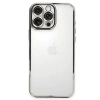 Apple iPhone 16 Pro Kılıf Lensli Silikon - Gümüş