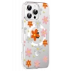 Apple iPhone 16 Pro Max Floral Magsafe Kapak - Turuncu