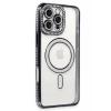 Apple iPhone 16 Pro Max Kılıf Joke Simli Magneticsafe Kılıf - Gri