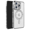 Apple iPhone 16 Pro Max Kılıf Joke Simli Magneticsafe Kılıf - Gümüş