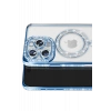 Apple iPhone 16 Pro Max Kılıf Joke Simli Magneticsafe Kılıf - Mavi