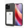 Apple iPhone 16 Pro Max Kılıf Kart Şeffaf Silikon - Şeffaf