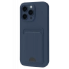 Apple iPhone 16 Pro Max Kılıf Kelvin Kartvizitli Silikon - Lacivert