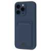 Apple iPhone 16 Pro Max Kılıf Kelvin Kartvizitli Silikon - Lacivert