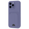 Apple iPhone 16 Pro Max Kılıf Kelvin Kartvizitli Silikon - Lila