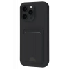 Apple iPhone 16 Pro Max Kılıf Kelvin Kartvizitli Silikon - Siyah