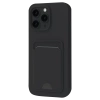Apple iPhone 16 Pro Max Kılıf Kelvin Kartvizitli Silikon - Siyah