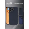 Apple iPhone 16 Pro Max Kılıf Nano içi Kadife Silikon - Lacivert
