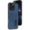 Apple iPhone 16 Pro Max Kılıf Sara Kartvizitli Deri Kılıf - Lacivert