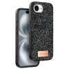 Apple iPhone 16E Bright Simli Kapak - Siyah