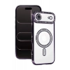 Apple iPhone 17 Air Joke Simli Magneticsafe Kılıf - Derin Mor
