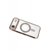 Apple iPhone 17 Air Joke Simli Magneticsafe Kılıf - Gold