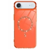 Apple iPhone 17 Air Live Diamond Magsafe Kapak - Turuncu