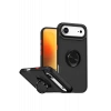 Apple iPhone 17 Air Montreal Yüzüklü Silikon Kapak - Siyah