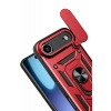 Apple iPhone 17 Air Pars Lens Yüzüklü Silikon - Kırmızı