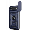 Apple iPhone 17 Air Pars Lens Yüzüklü Silikon - Lacivert