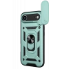 Apple iPhone 17 Air Pars Lens Yüzüklü Silikon - Yeşil