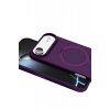 Apple iPhone 17 Air Regal Magsafe Standlı Kapak - Derin Mor