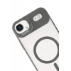 Apple iPhone 17 Air Remim Lensli Magsafe Standlı Kapak - Titan Gri