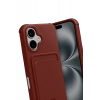 Apple iPhone 17 Kelvin Kartvizitli Silikon - Bordo