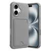 Apple iPhone 17 Kelvin Kartvizitli Silikon - Gri