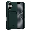 Apple iPhone 17 Kelvin Kartvizitli Silikon - Koyu Yeşil