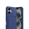 Apple iPhone 17 Kelvin Kartvizitli Silikon - Lacivert