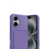 Apple iPhone 17 Kelvin Kartvizitli Silikon - Lila