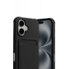 Apple iPhone 17 Kelvin Kartvizitli Silikon - Siyah