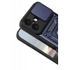 Apple iPhone 17 Pars Lens Yüzüklü Silikon - Lacivert
