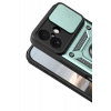 Apple iPhone 17 Pars Lens Yüzüklü Silikon - Yeşil