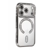 Apple iPhone 17 Pro Joke Simli Magneticsafe Kılıf - Gümüş