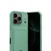 Apple iPhone 17 Pro Kelvin Kartvizitli Silikon - Açık Yeşil