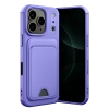 Apple iPhone 17 Pro Kelvin Kartvizitli Silikon - Lila