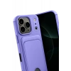 Apple iPhone 17 Pro Kelvin Kartvizitli Silikon - Lila