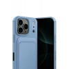 Apple iPhone 17 Pro Kelvin Kartvizitli Silikon - Mavi
