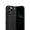 Apple iPhone 17 Pro Kelvin Kartvizitli Silikon - Siyah