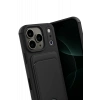 Apple iPhone 17 Pro Kelvin Kartvizitli Silikon - Siyah