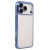 Apple iPhone 17 Pro Lensli Silikon - Açık Mavi
