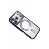Apple iPhone 17 Pro Max Joke Simli Magneticsafe Kılıf - Derin Mor