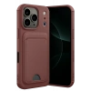 Apple iPhone 17 Pro Max Kelvin Kartvizitli Silikon - Bordo
