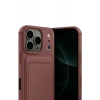 Apple iPhone 17 Pro Max Kelvin Kartvizitli Silikon - Bordo