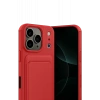 Apple iPhone 17 Pro Max Kelvin Kartvizitli Silikon - Kırmızı